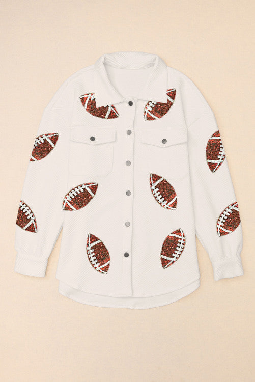 Textured Football Jacket