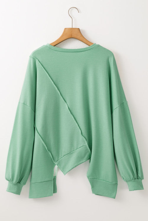 Sage asymmetrical top
