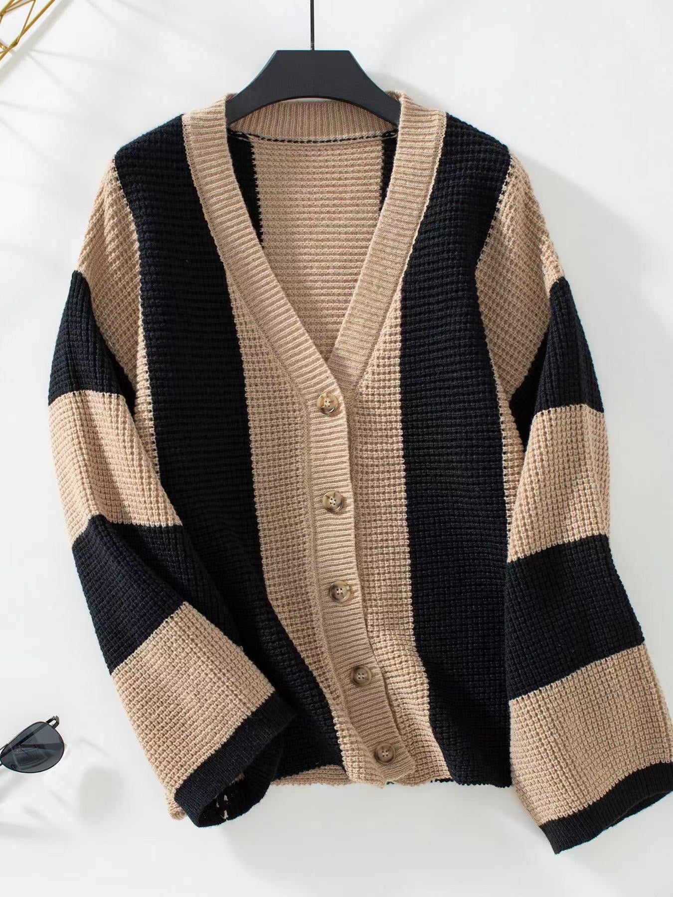 Stripes Button Down Cardigans