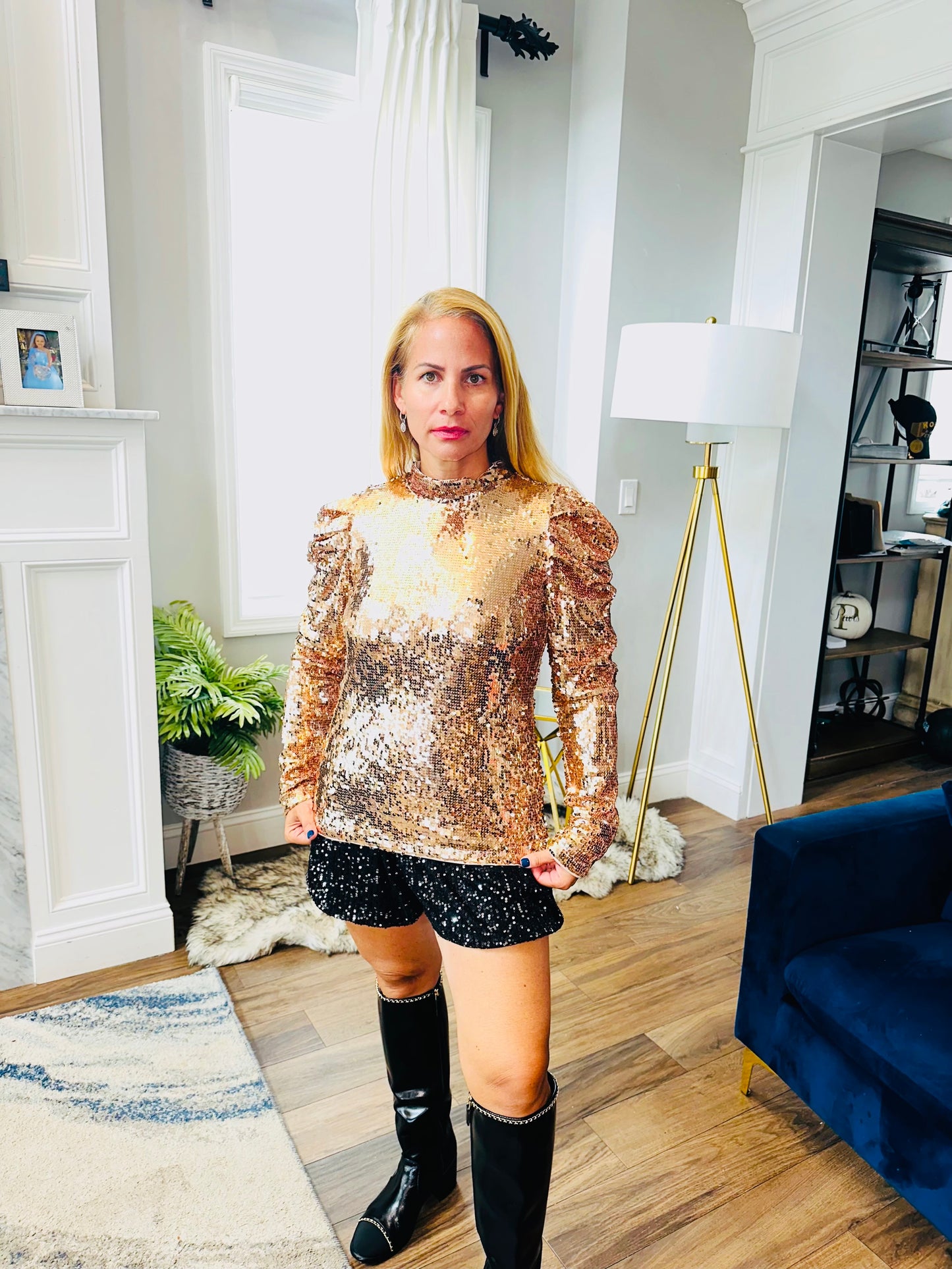 Sequin shorts