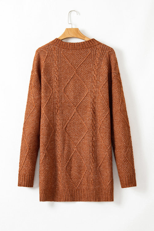 Cable Knit Sweat Dress