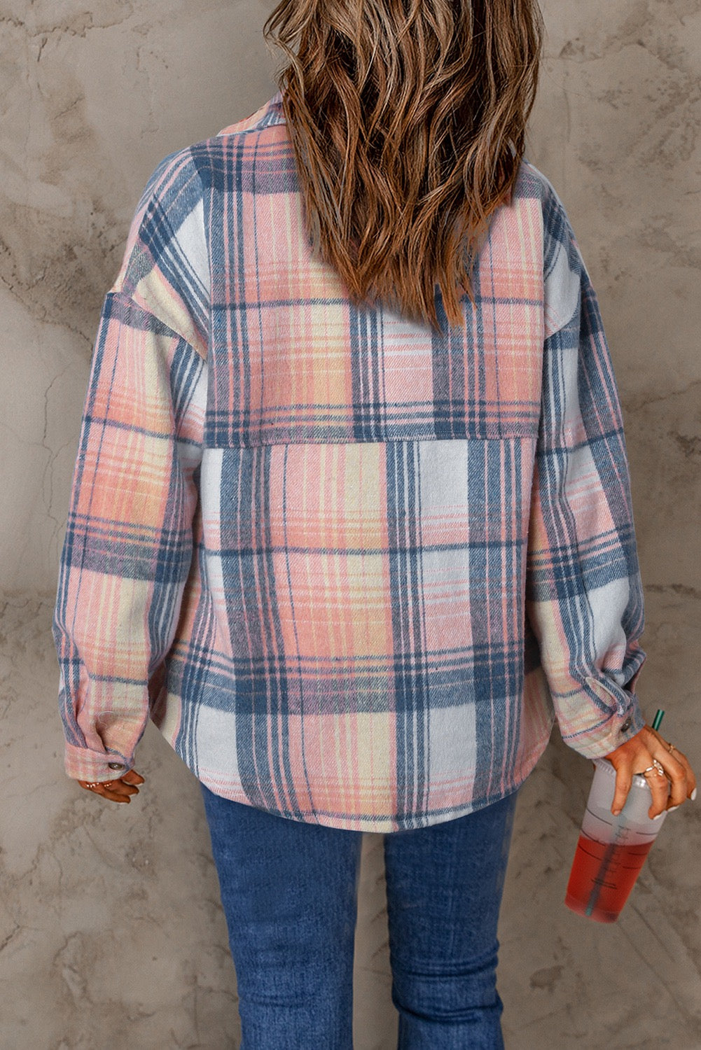 Plaid Picket Shacket