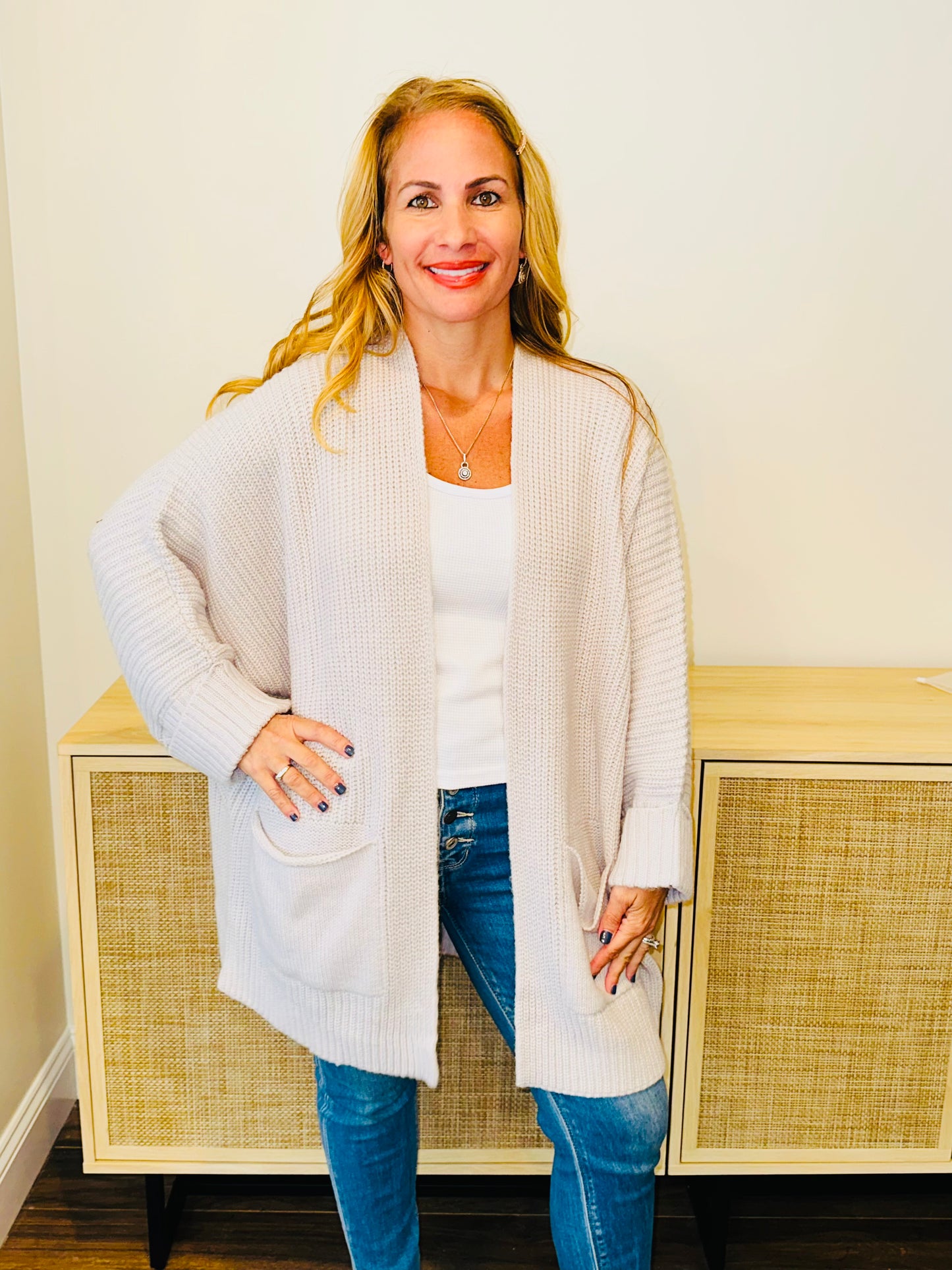 Oversized cardigan sweater