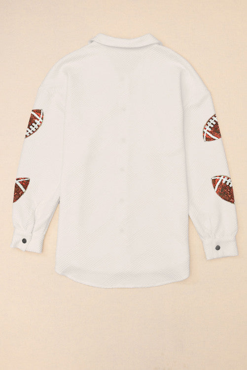 Textured Football Jacket