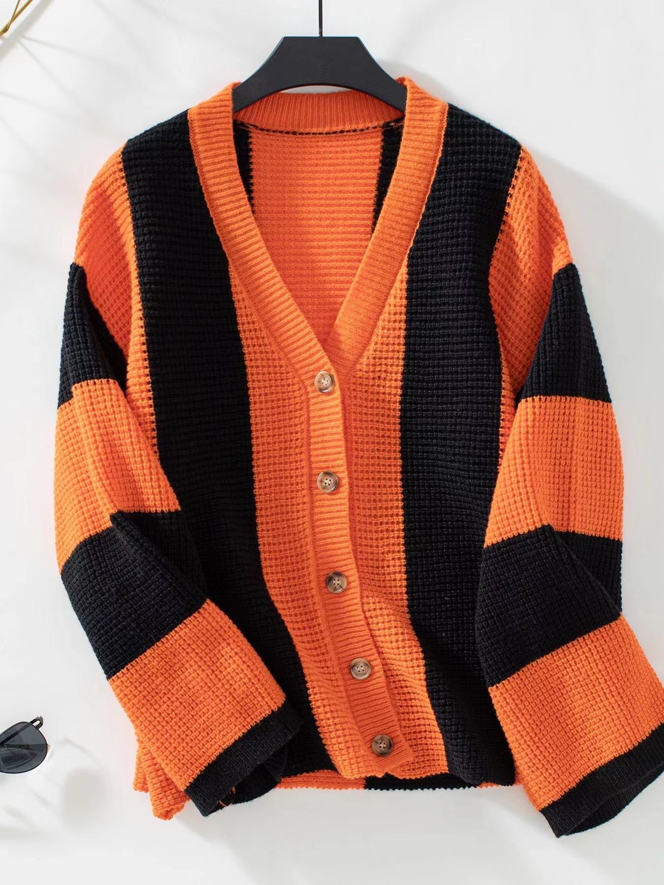 Stripes Button Down Cardigans