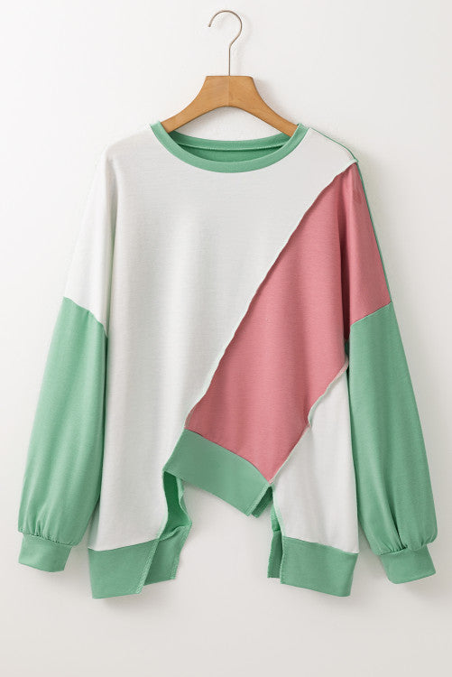 Sage asymmetrical top