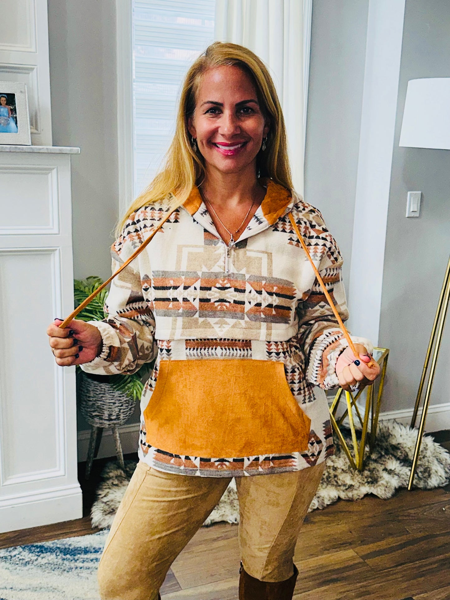 Aztec western pullover