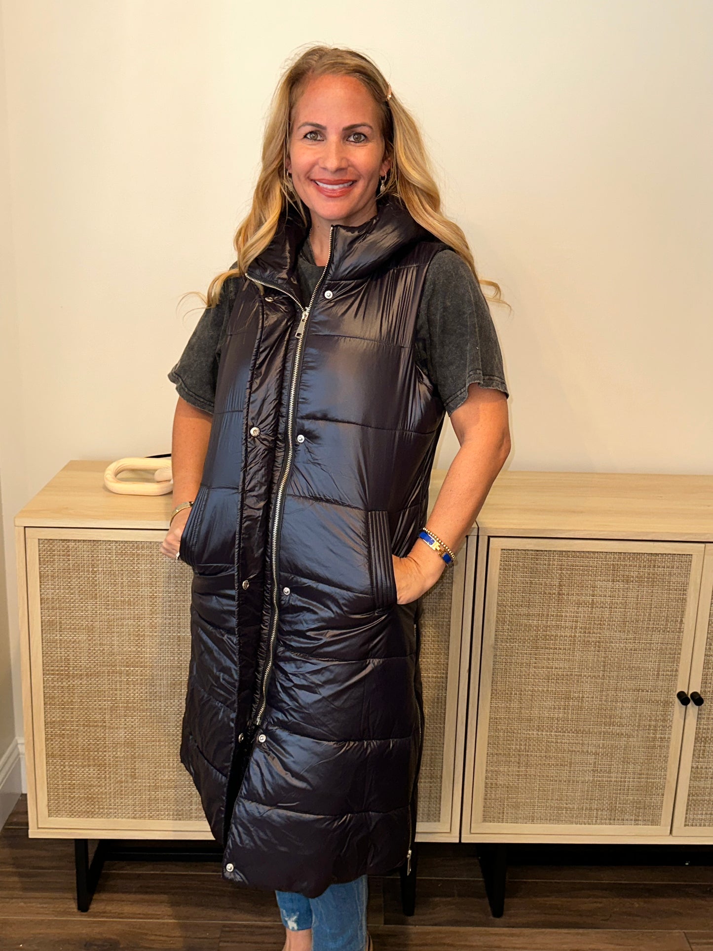 Puff Long Sleeve Vest