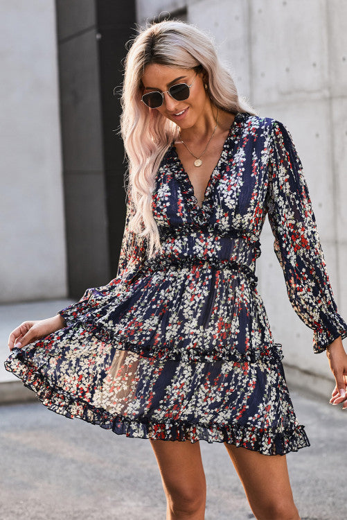 Open Back ruffle Dress
