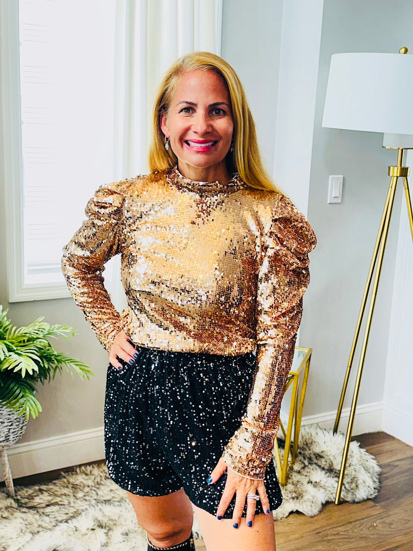 Sequin shorts