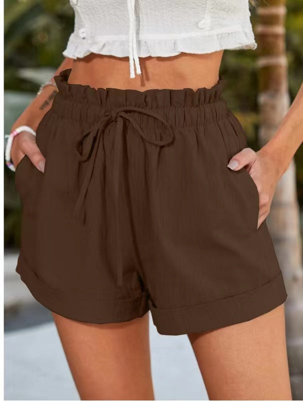 Best seller shorts with a tie at the waist
