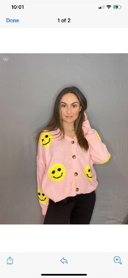 Smiley Face Cardigan
