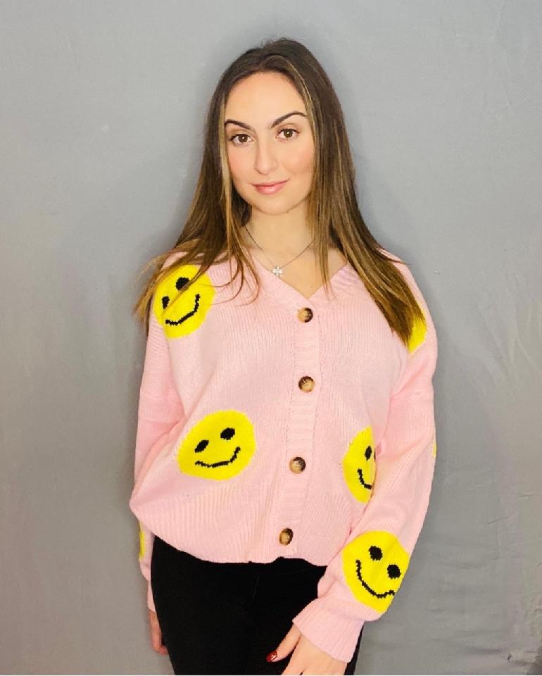 Smiley Face Cardigan