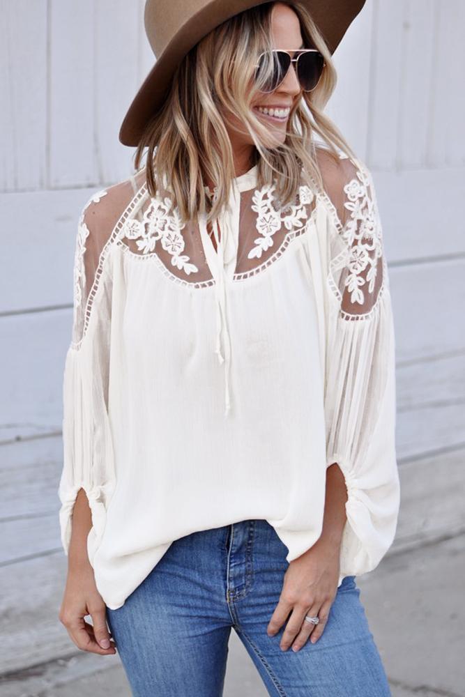 Formal Lace Blouse