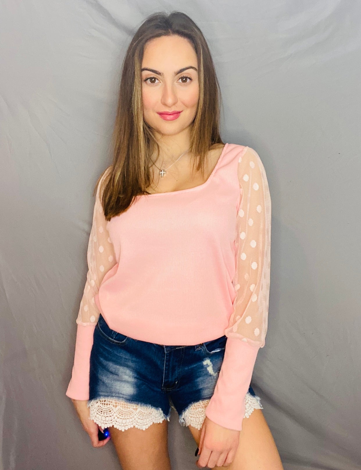 Ruffle Strapless Tie Front Top