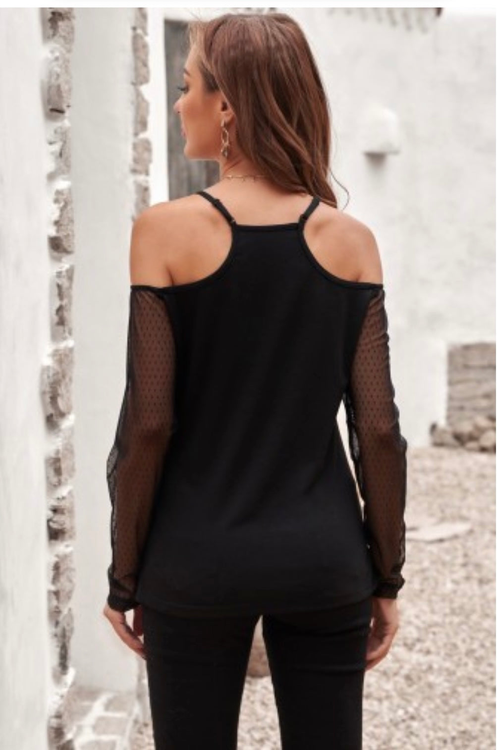 Black Cher arm fashion top