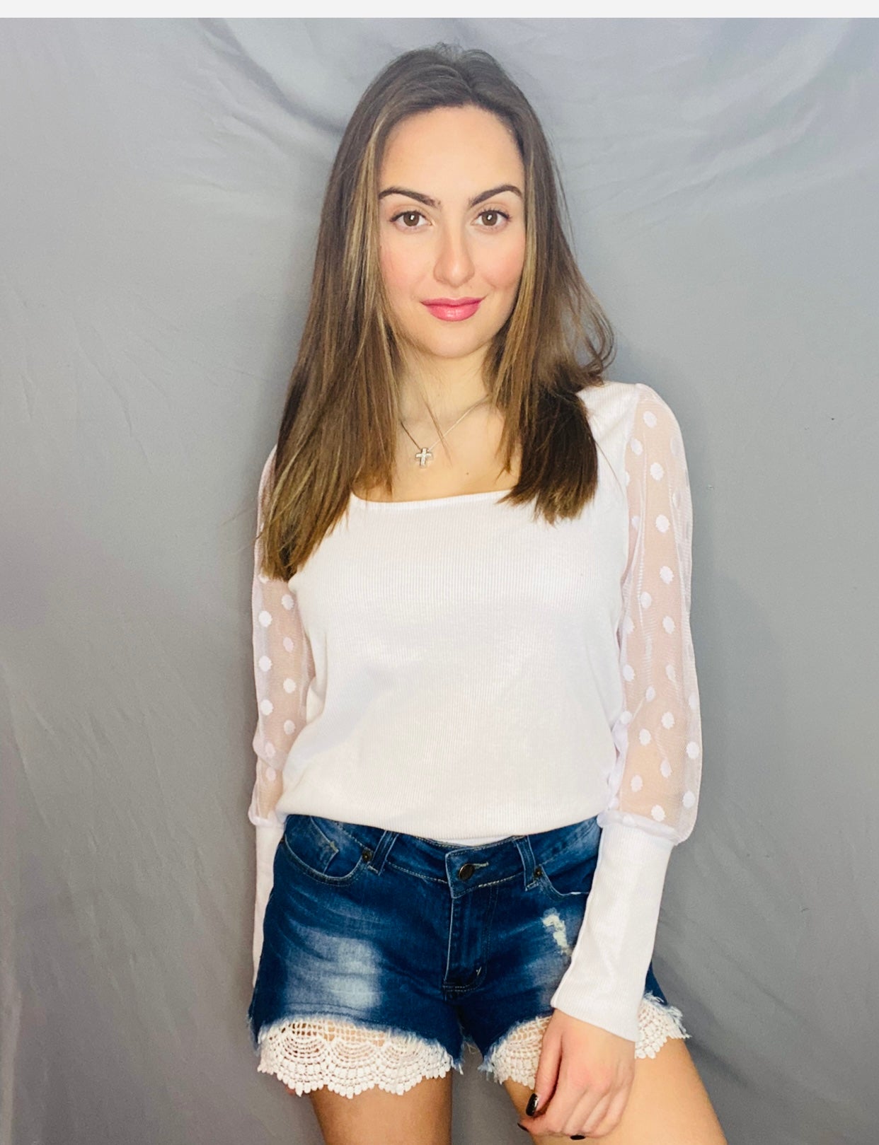 Ruffle Strapless Tie Front Top