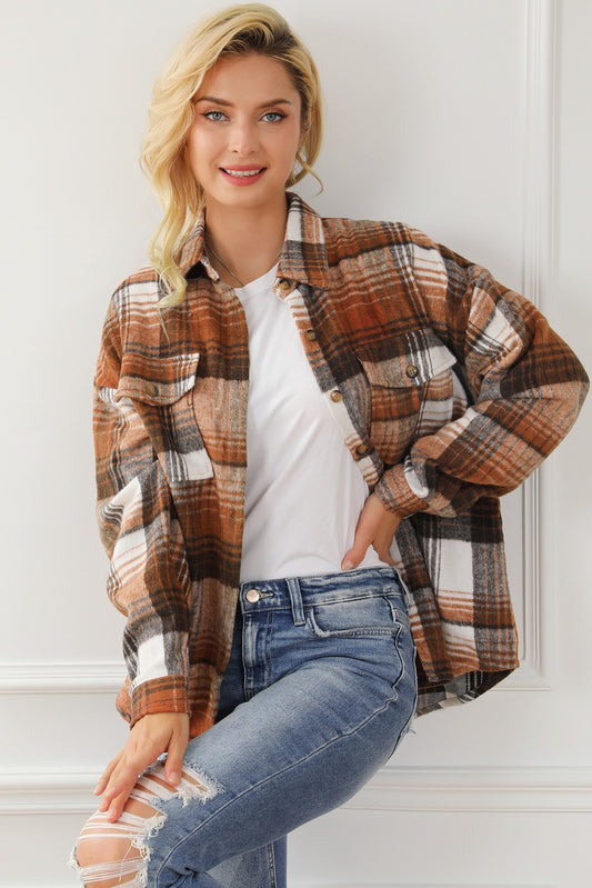 Plaid Picket Shacket