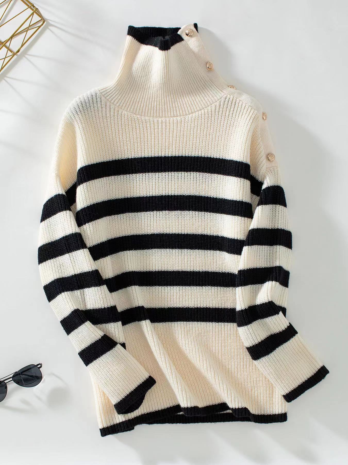 Black and white stripped sweater