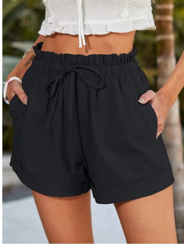 Best seller shorts with a tie at the waist
