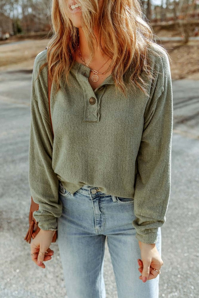 Retro long sleeve top