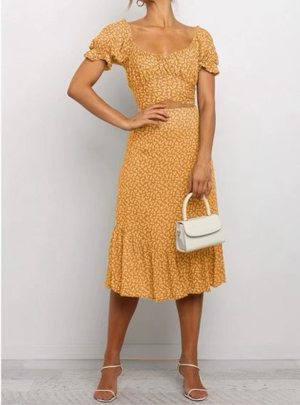 Two-Piece Floral Skirt Set
