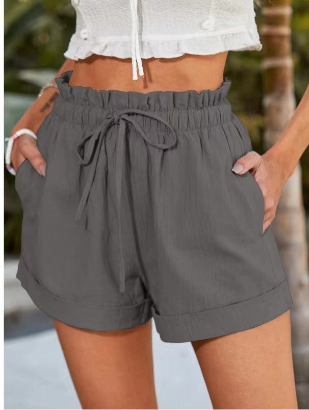 Best seller shorts with a tie at the waist