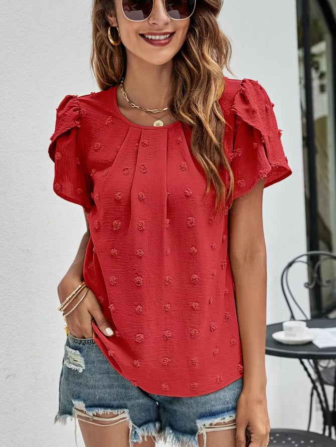 Started short sleeve blouse