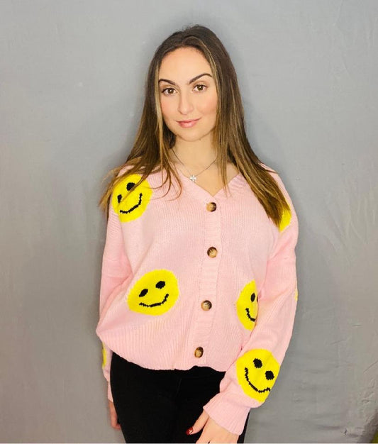 Smiley Face Cardigan