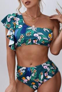 Floral Ruffle two piece