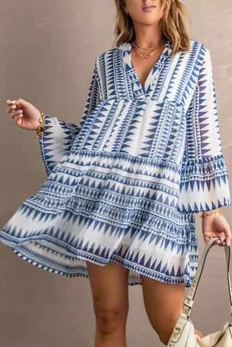 Blue Aztec Dress