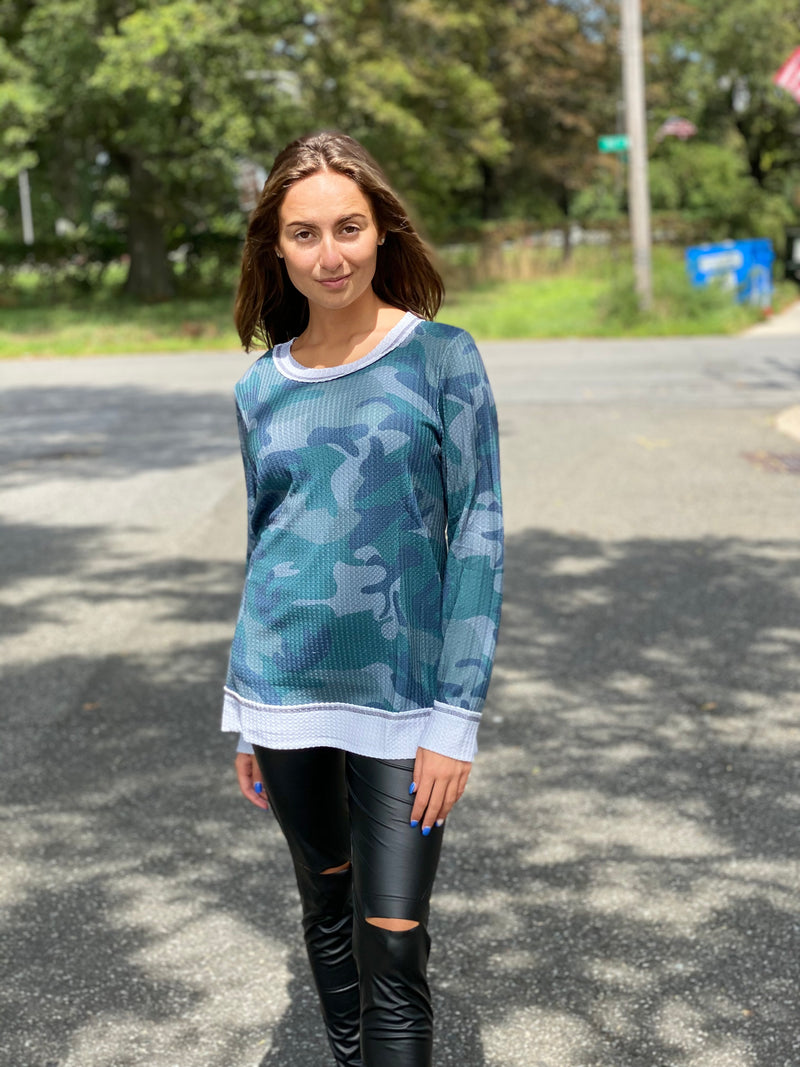 thermal camo waffle top
