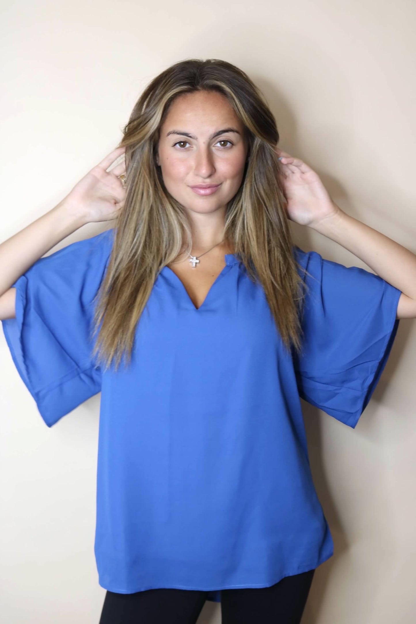 V-Neck Blouse in 4 Colors