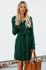Sweater Dress with Front Tie