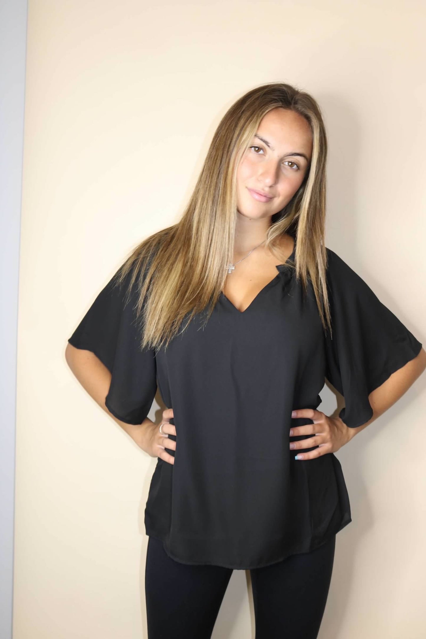 V-Neck Blouse in 4 Colors