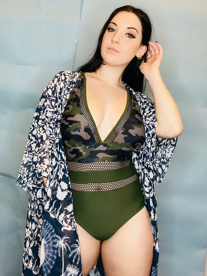 Camouflage/Olive one piece
