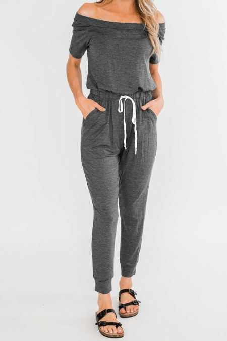 Drawstring Jogger Jumpsuit