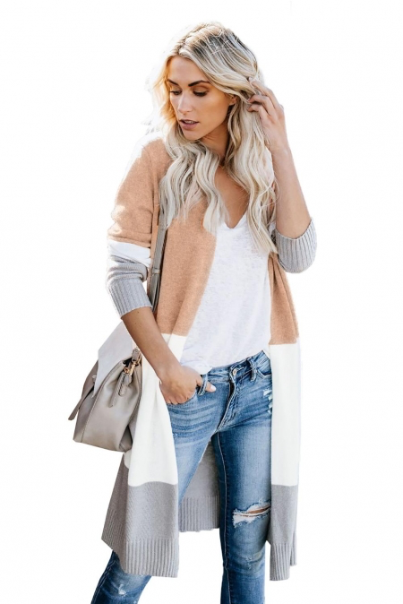 Color Block Cardigan