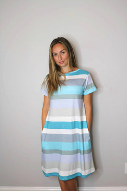 Striped Dress with Pockets