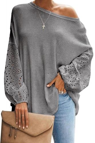 Thermal Loose Casual Puffy Sleeve Top