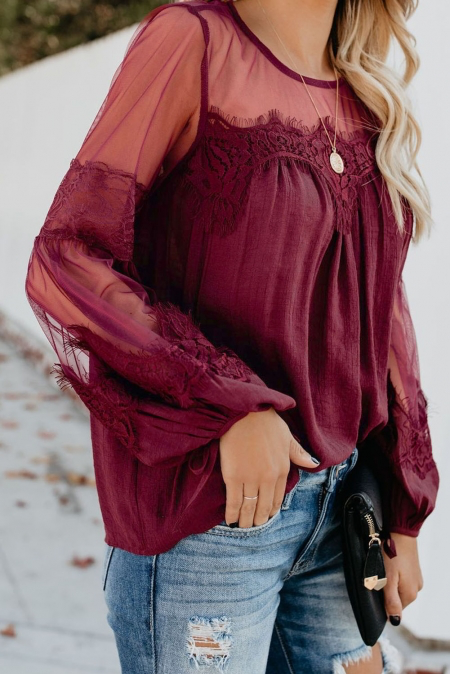 Lace Patchwork Top